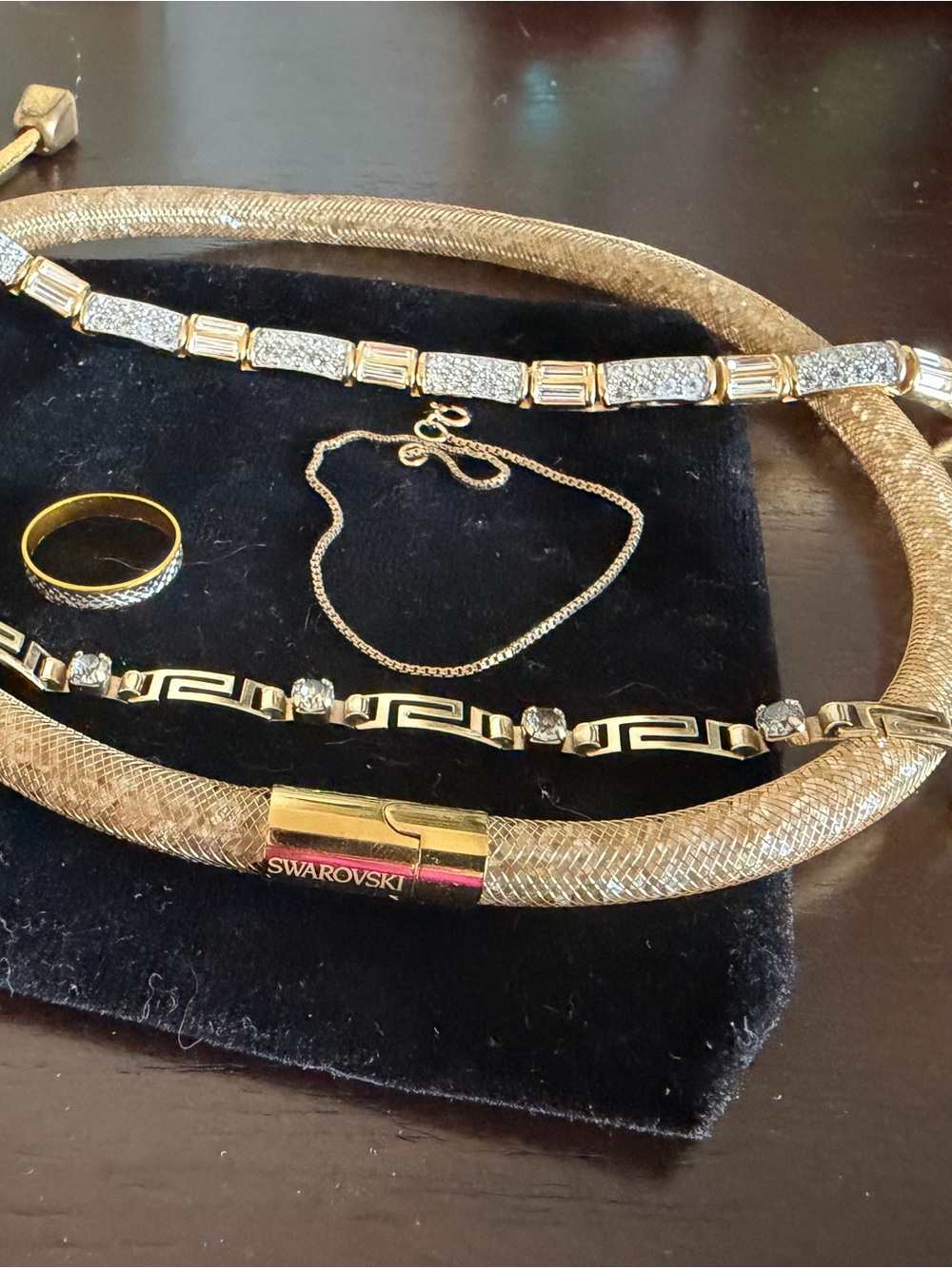 Swarovski Necklace+Swarovski Bracelet+Greek Bracelet Curated Mix